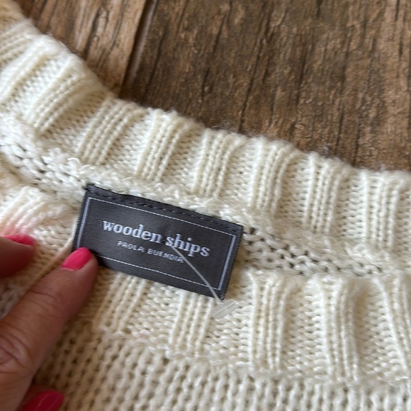 Wooden Ships Believe mohair wool blend Sweater M/L - Picture 3 of 5